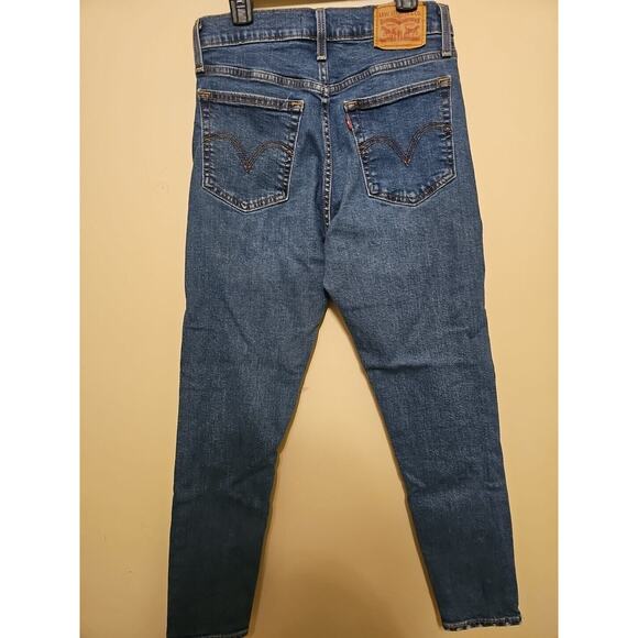 Levi's Wedgie Skinny Jeans Women's‎ size 28 Button Fly Raw Hem High-Rise - Picture 2 of 14